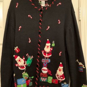 Christmas Holiday Santa Sweater XL